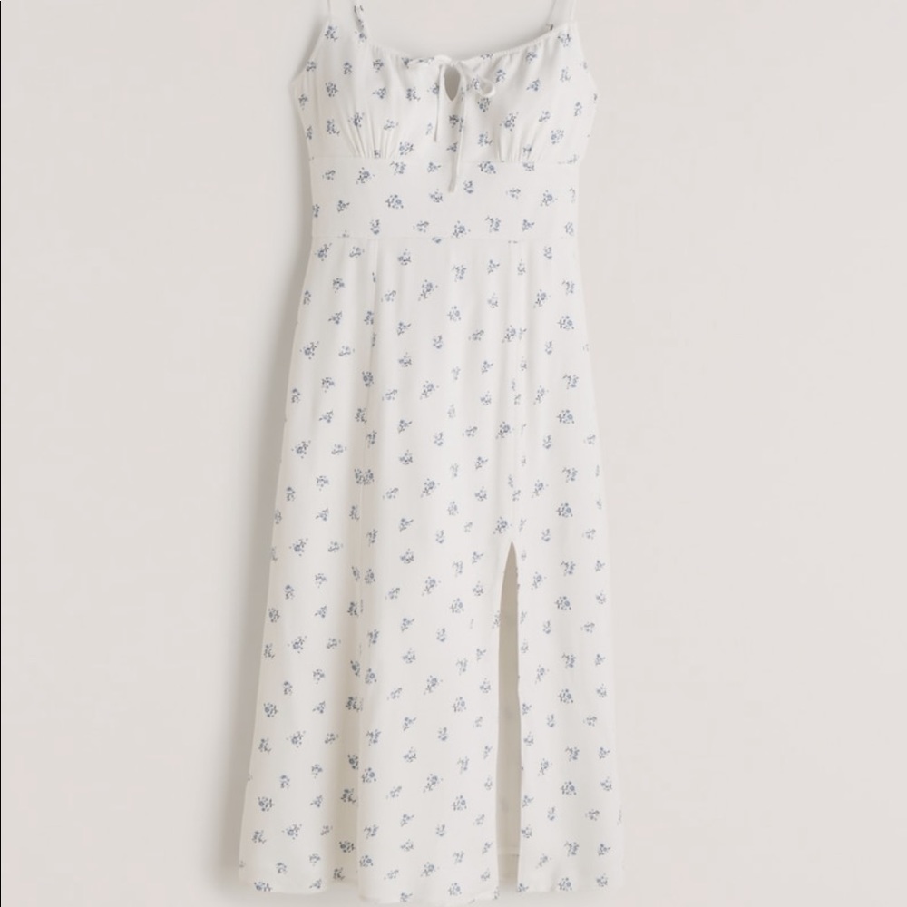 Abercrombie Tie Front Midi Dress